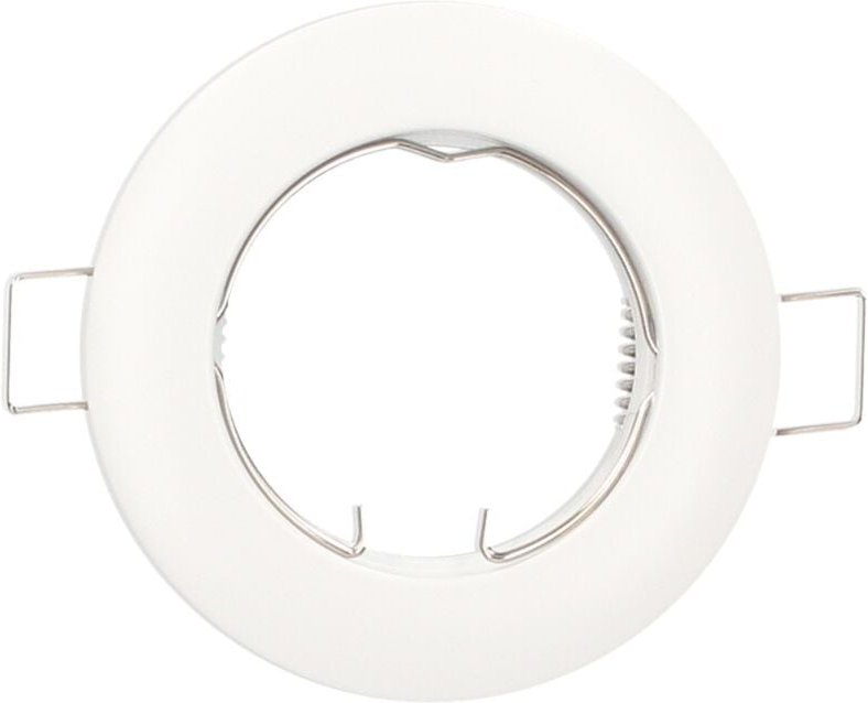 Chandur White vertiefter fester runder Ring