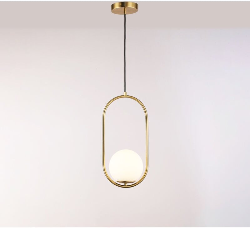 Glaskugel-Pendelleuchte „JOHN“ - E27 - Ø 15cm