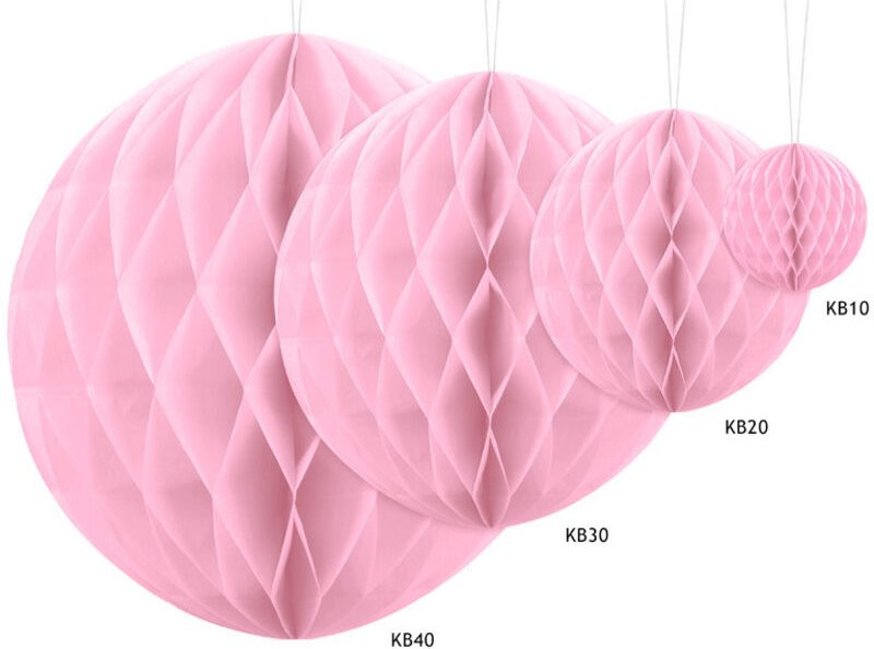 Papierball, hellrosa, 40cm