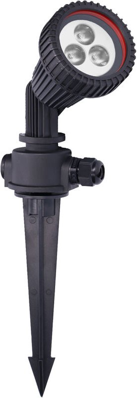 Tidian (20 Stück) Outdoor-Flutlicht für Garten IP65. Mit Rasennagel. Für GU10 Glühbirne. Schwarze Farbe - Forlight