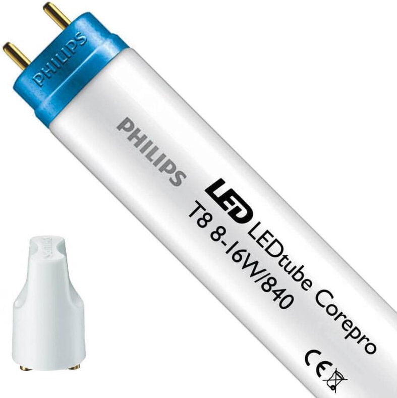 LED-Leuchtstoffröhre 'CorePro LEDtube' T8/G13 (8W 4000K 800lm) IP20 Ø2,8x60,2cm mattweiße Farbe
