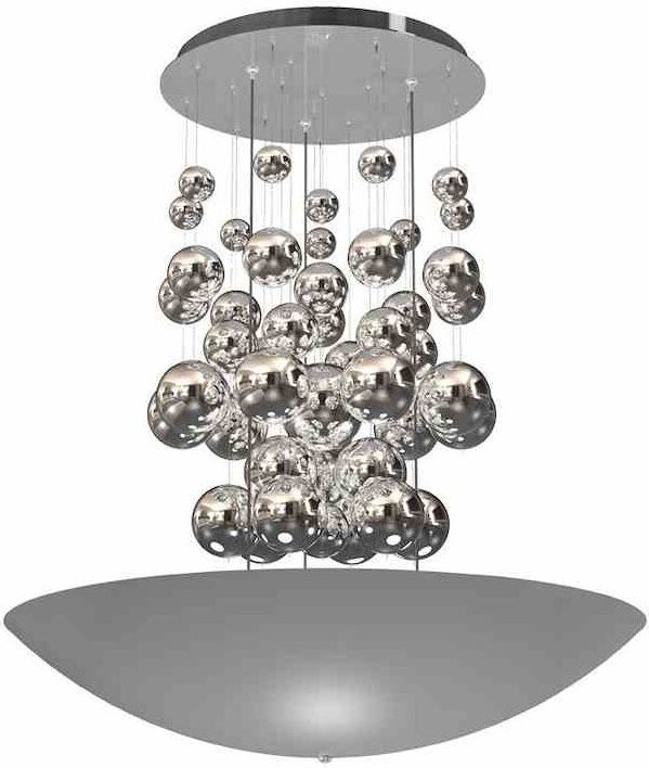 Hängelampe Perla Silber 42W LED