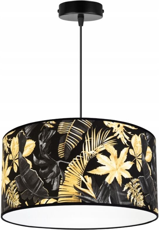 Deckenhängelampe, Lampenschirm, Goldene Blumen, Led