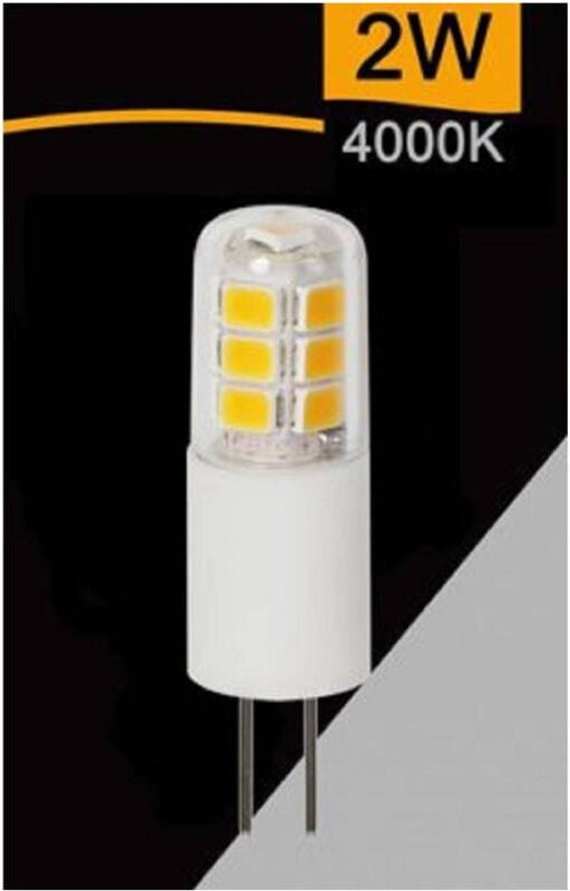 Trade Shop Traesio - Trade Shop - led glühbirne G4 ac/dc 12V 2 watt 250 lm licht 3000K 6500K 4000K SPARDC-G4-2W-002 -