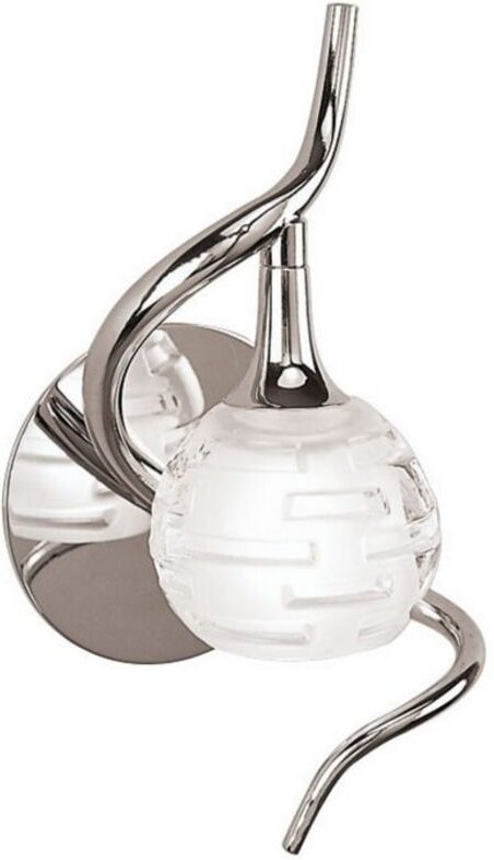 Inspired Mantra - Dali - Wandleuchte geschaltet 1 Licht G9, Chrom poliert