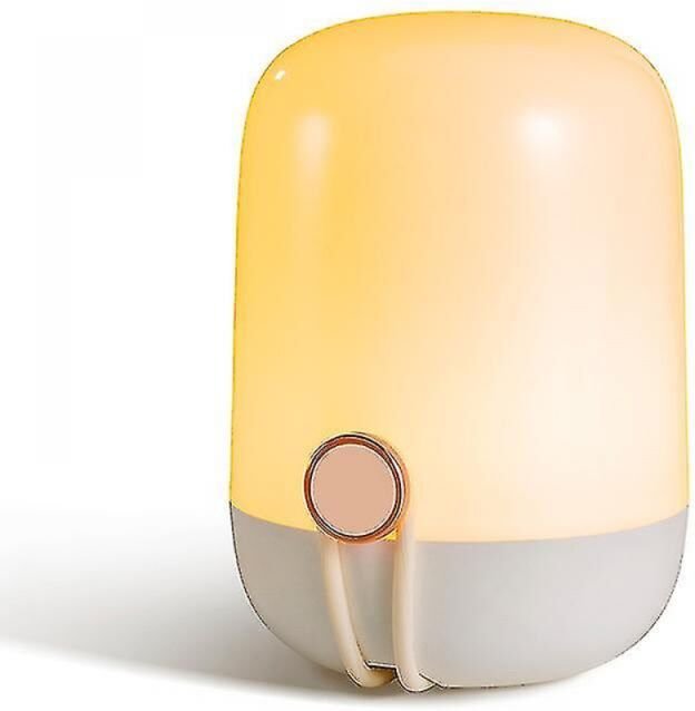 BEBUSINGOTO Tragbares Nachtlicht zum Stillen – LED-Stilllampe – Einstellbare Helligkeit mit 7 Farben.