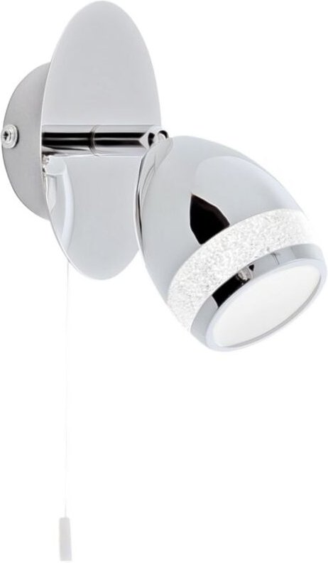Thumbnail - Briloner - led Spot Wandspot Badleuchte drehbar Zugschalter IP44 4W Metall Chrom