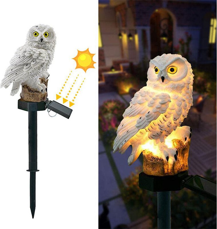Eule Solar Außenbeleuchtung, Hof Garten Anordnung Balkon Zwischen Rasen Dekoration Licht