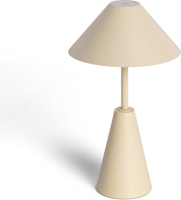 LED Tischlampe aus Metall mit wiederaufladbarem USB-Akku Chamle Beige
