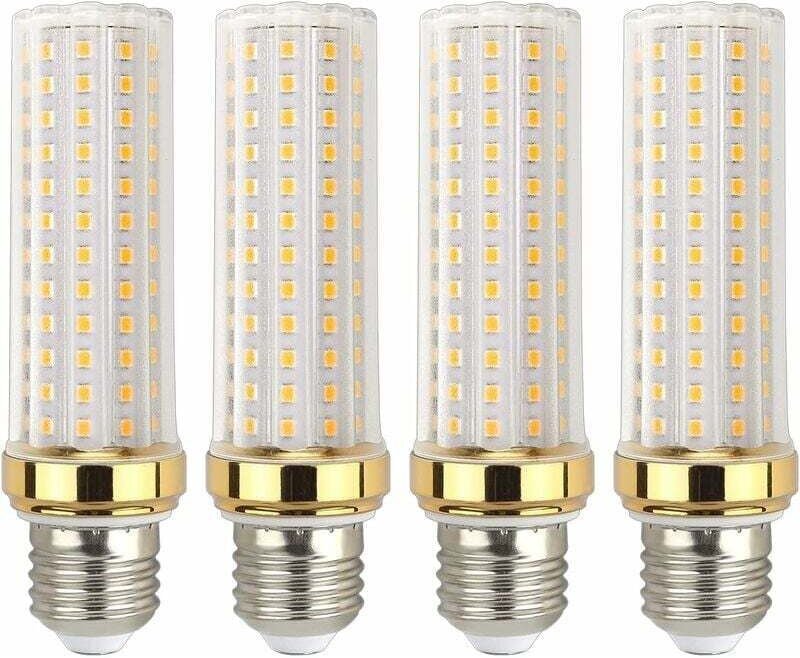 E27 LED-Glühbirne 20 W warmweiß, entspricht E27 150 W Halogenlampe, LED-Glühbirne, aber E27 warm für Garage/Studio, 4 St...