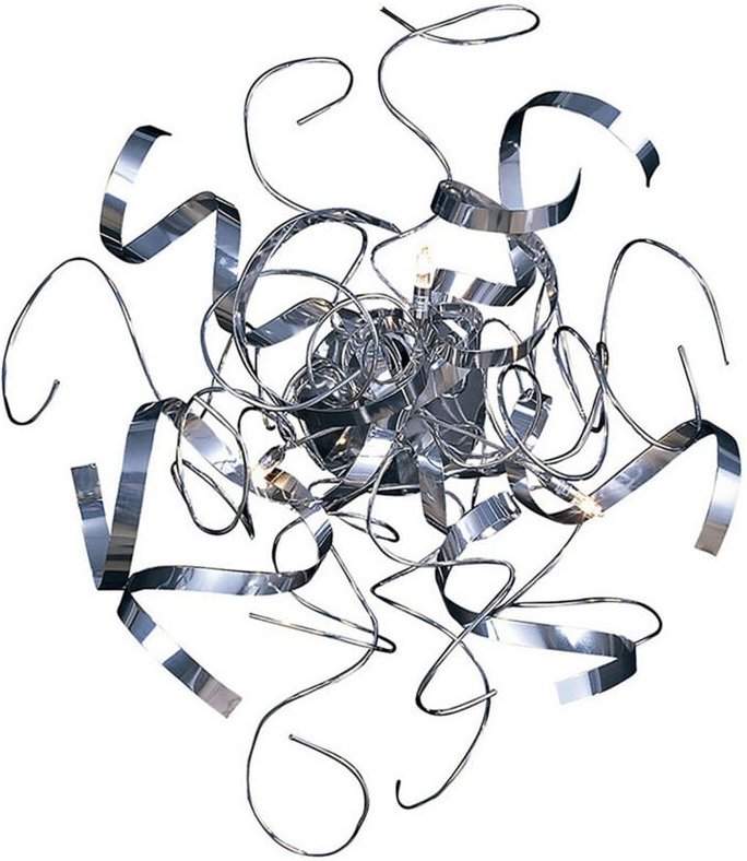 Inspired Zen Wand-/Deckenleuchte, rund, 3-flammig, G4, poliertes Chrom, nicht kompatibel mit LED/CFL