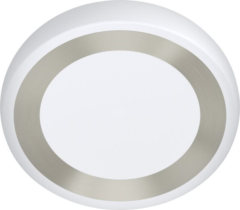 Eglo - led Deckenleuchte Ruidera weiß silber ø 48 cm Deckenlampen & Kronleuchter