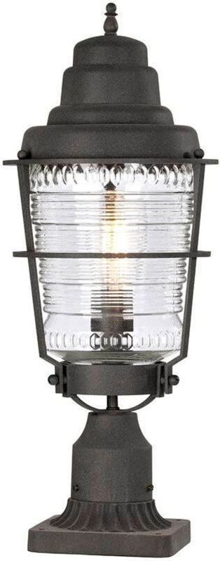 Stehleuchte Stehlampe Sockelleuchte Garten Alu Glas 1 flammig h 55,4 cm