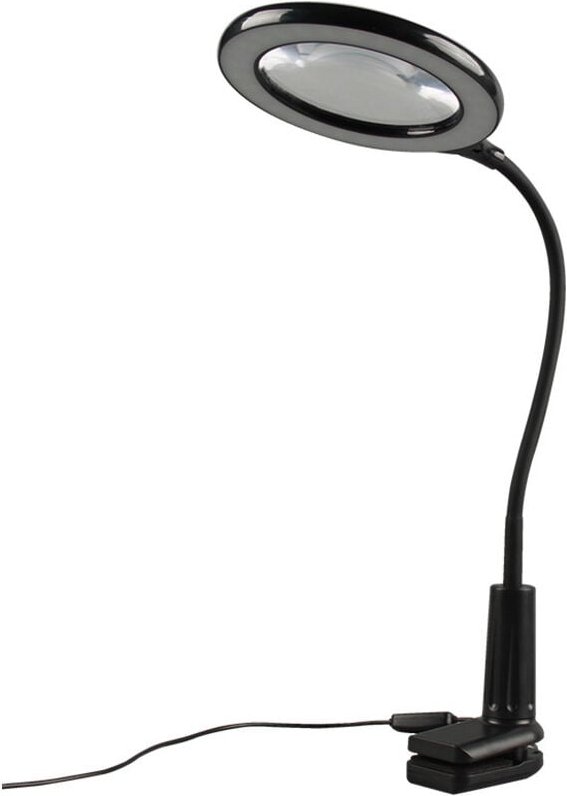 Vtizikl Loupe à clip optique haute puissance avec lumière LED 5 fois haute définition lecture lecture lecture loupe miro...