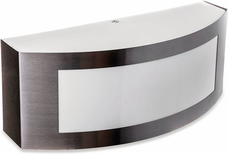 V-tac - Runde LED-Wandleuchte mit E27-Lampenfassung (max. 15 w), Farbe Grau, IP44