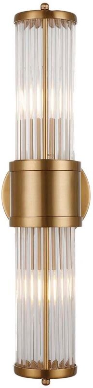 Goldene Metallkristall-Wandleuchte 12X14X46 cm