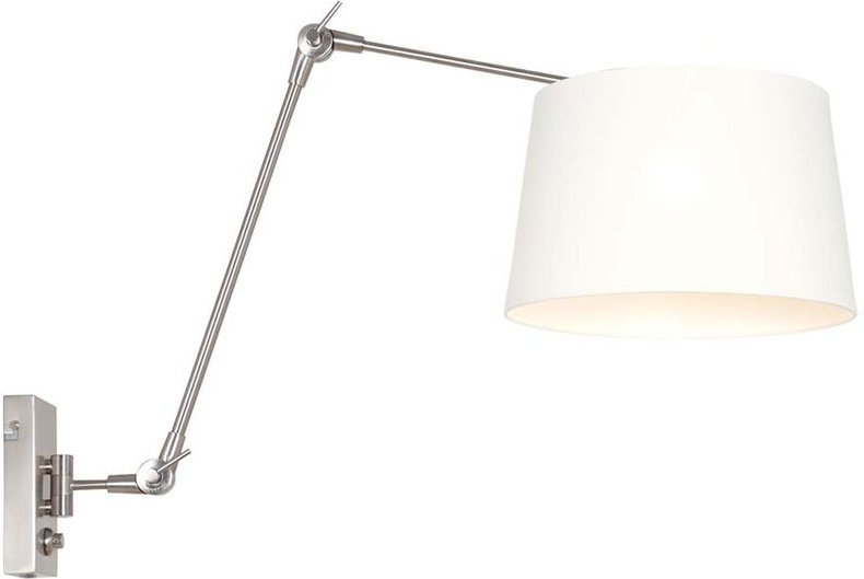 Wandleuchte - Prestige Chic - stahl - leinen metall - Steinhauer