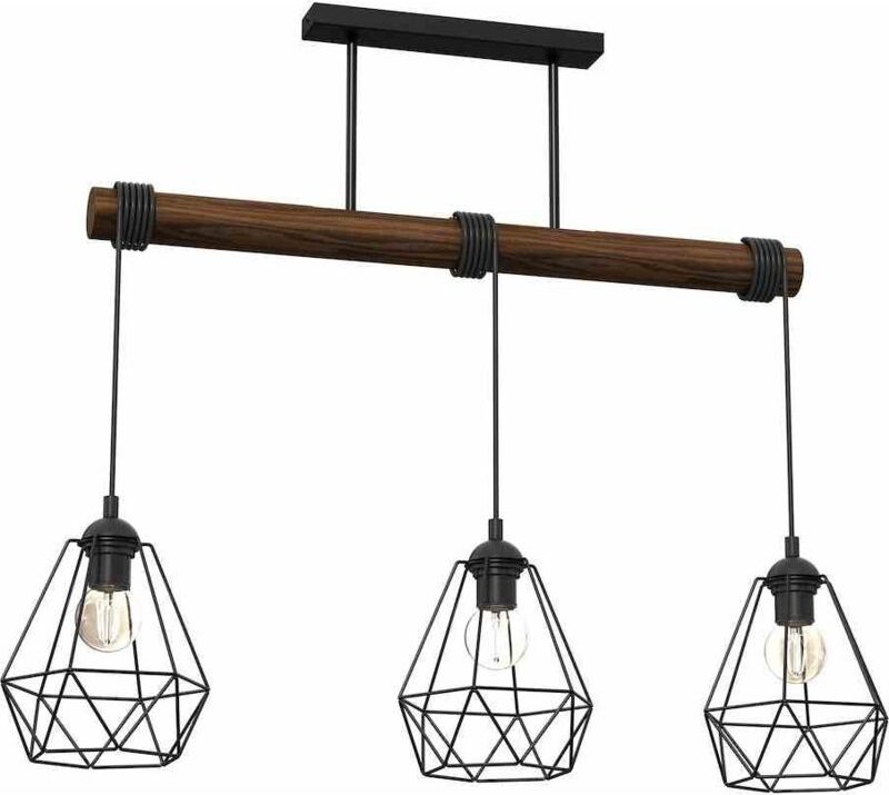 Milagro ACERO MLP7888 schwarz/braune Kronleuchter-Pendelleuchte