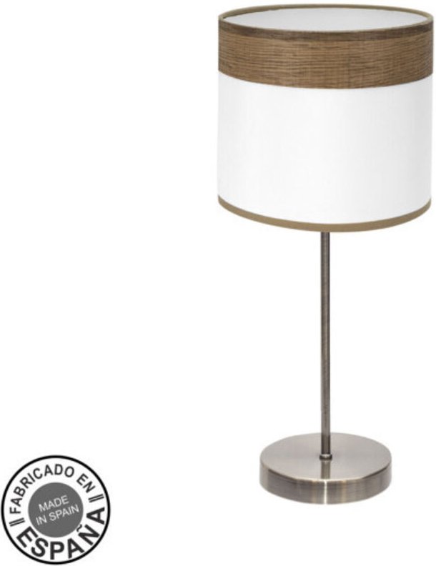 Thumbnail - Cloe Tischtuch 1xe14 Leder/weiß-dunkles Holz 42x18x18 cm