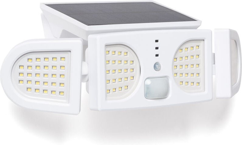 Led Flutlicht Solar 5W ip mit PIR-Bewegungssensor und Dämmerungssensor 6000K - 6500K Ja Weiß Kaltweiß