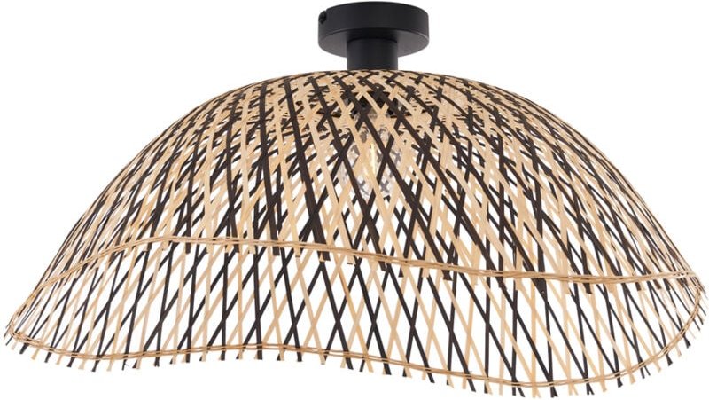 Art-Deco-Deckenleuchte schwarz Bambus 60 cm - Alka