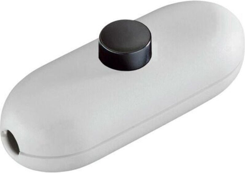 InterBär Schnurschalter Weiß, Schwarz 1 x Aus/Ein 2 a 1 St.