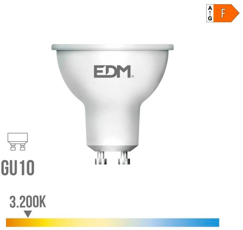 GU10 dichroitische LED-Lampe (10 W 3200 K 932 lm) IP20 Ø5 x 6,4 cm