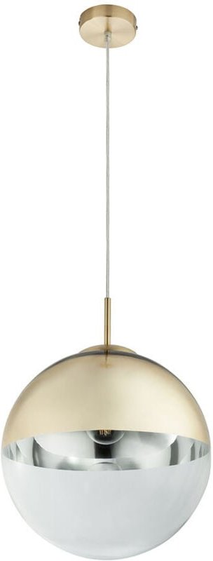 Pendelleuchte varus mit Glaskugel Design in Gold & Klarglas, ø 30cm