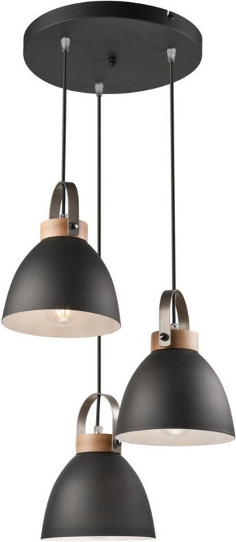 Thumbnail - Lamkur Lighting - Lamkur Danielle Steel Cluster Pendel-Deckenleuchte Graphit, 3x E27