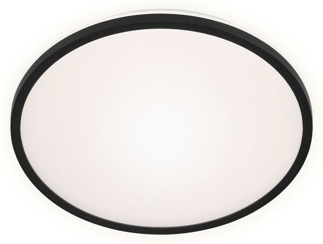 Brilo - led Deckenleuchte Deckenlampe Hintergrundbeleuchtung 15W Ø28cm schwarz ner