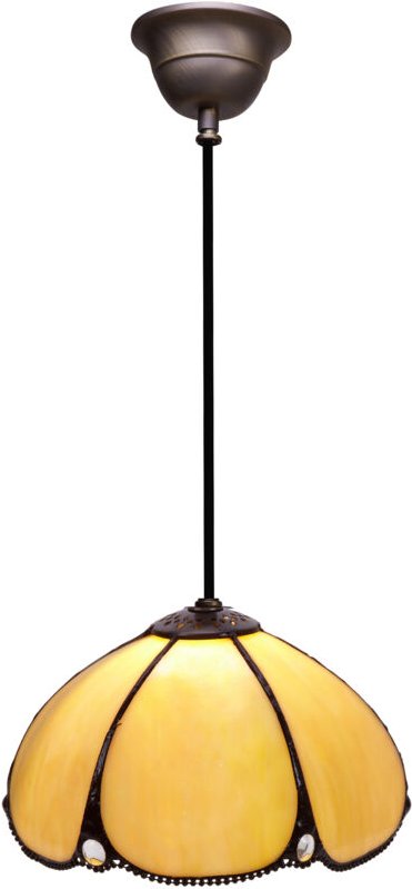 Kleinere Deckenpendelleuchte mit schwarzem Kabel, Durchmesser 20 cm, Virginia-Serie