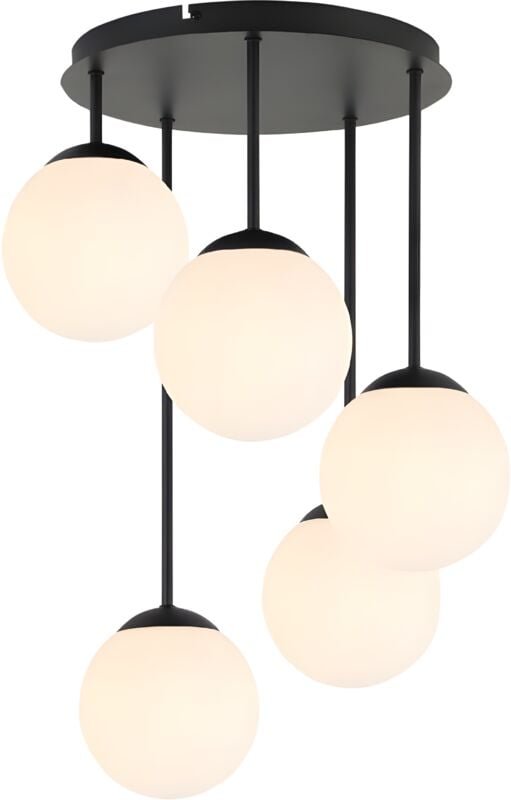 Pendelleuchte Toolight APP1816-5CPR black white