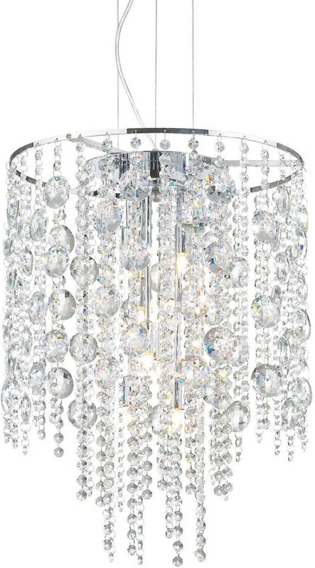 Evasione - 8 Licht Decke Anhänger Chrom mit Kristallen, G9 - Ideal Lux