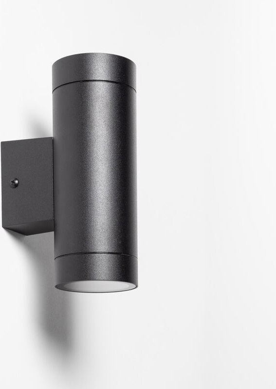 Wandleuchte Außen Aluminium doppelseitige Beleuchtung Schwarz Oakham Schwarz