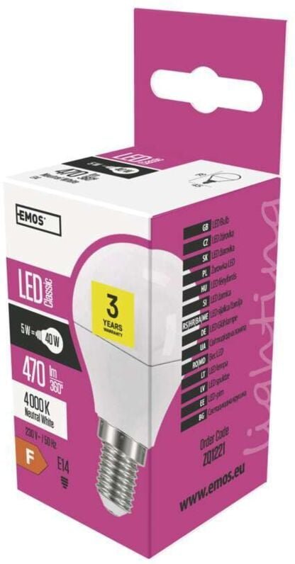 Mini Globe LED-Glühbirne E14 neutralweiß 5 W