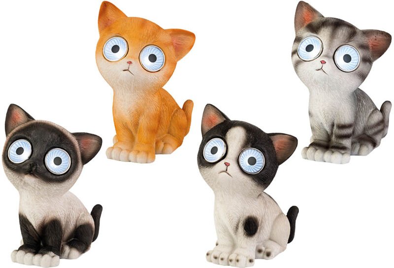 PERAGASHOP Katze Dekoration, 2 L, 16 cm, kühles weißes Licht, illuminaizone Zubehör