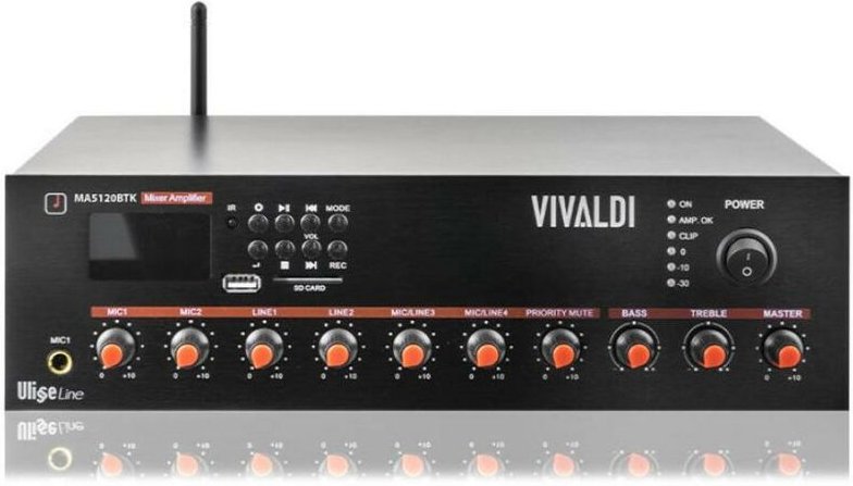 Ulisse 120w 100v verstärker mit player - ma5120btk - Vivaldi