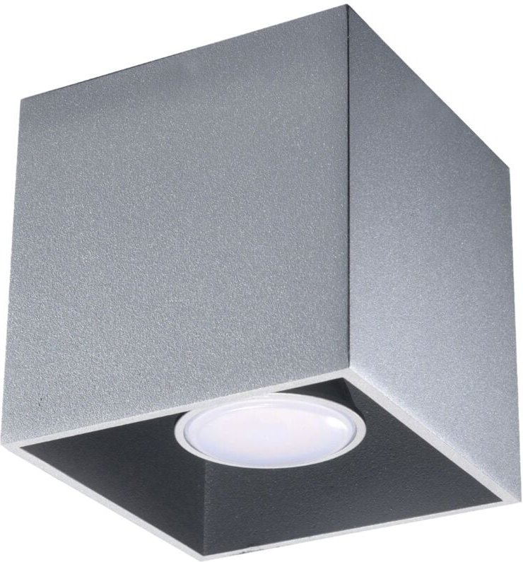 Deckenleuchte Delta 1 GU10 Grau Aluminium Lumino 00.114.24