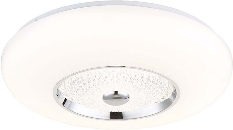 Deckenleuchte Kristalllampe Wohnzimmerleuchte Kristall weiß LED CCT D 48,5 cm