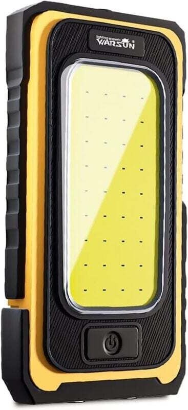 Lampe de Travail Rechargeable LED 1500LM Magnétique Portable pour Atelier Camping Randonnée Urgence