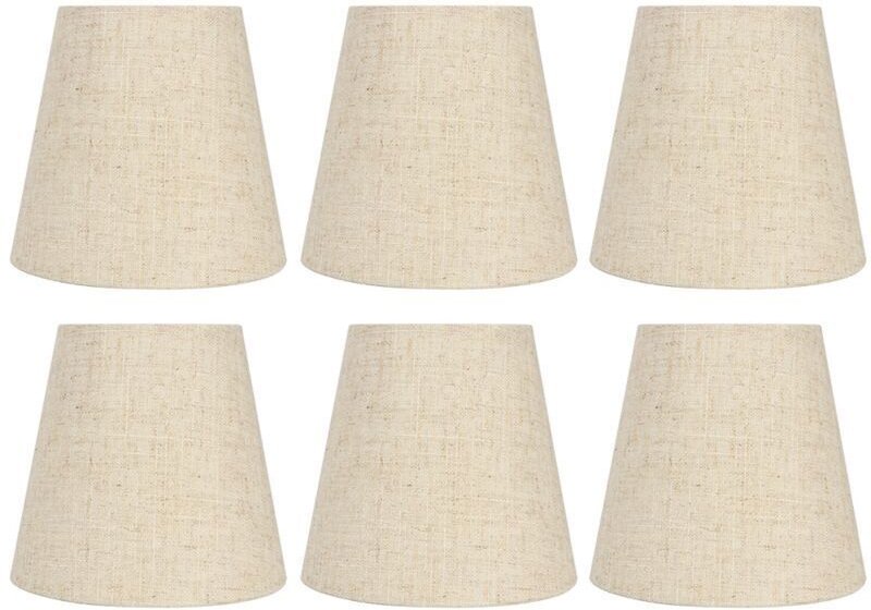 Gistuch 6-teiliges Set im nordischen Stil mit E14-Fassung für Kronleuchter, Steh- und Wandlampen, Wohnaccessoires