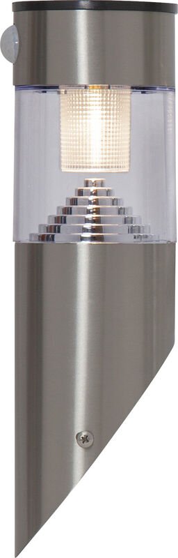 LED-Solar-Wandleuchte 'Marbella', Edelstahl, Bewegungsmelder