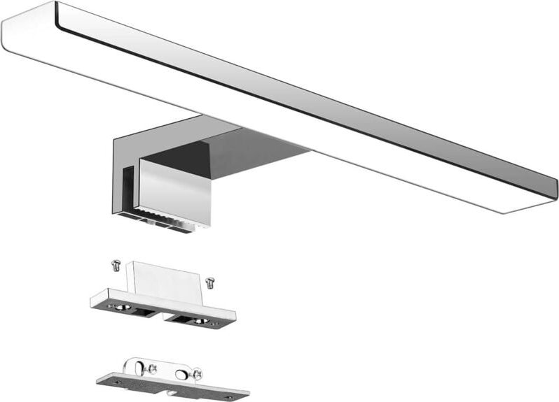 5W 230V 500lm LED-Badezimmerspiegelleuchte, IP44 wasserdicht, 30cm Klemmleuchte, Neutralweiß 4000K, kein Stroboskoplicht...