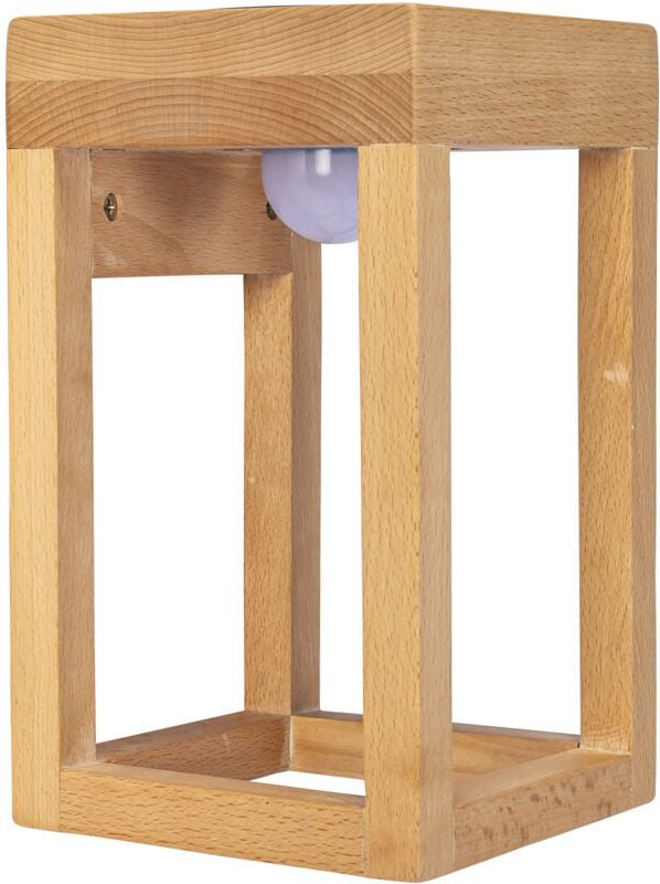 Sobremesa Exterior IP54 led 3W Blanco Neutro - 4000K Imitación Madera para Jardín, Terraza