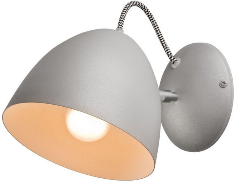 Lamkur Lighting - Lamkur Livia Dome Wandleuchte Silber, 1x E27