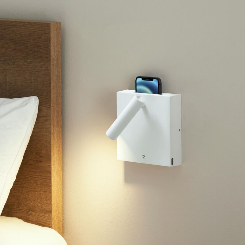 Kosilum - LED-Beleuchtung Leselampe und Smartphone-Ladegerät - Lancaster