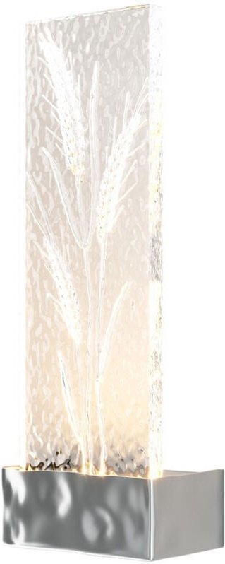 Maytoni Ornate Moderne integrierte LED-Wandleuchte, Chrom, 3000 K, 50 lm, Acrylschirm