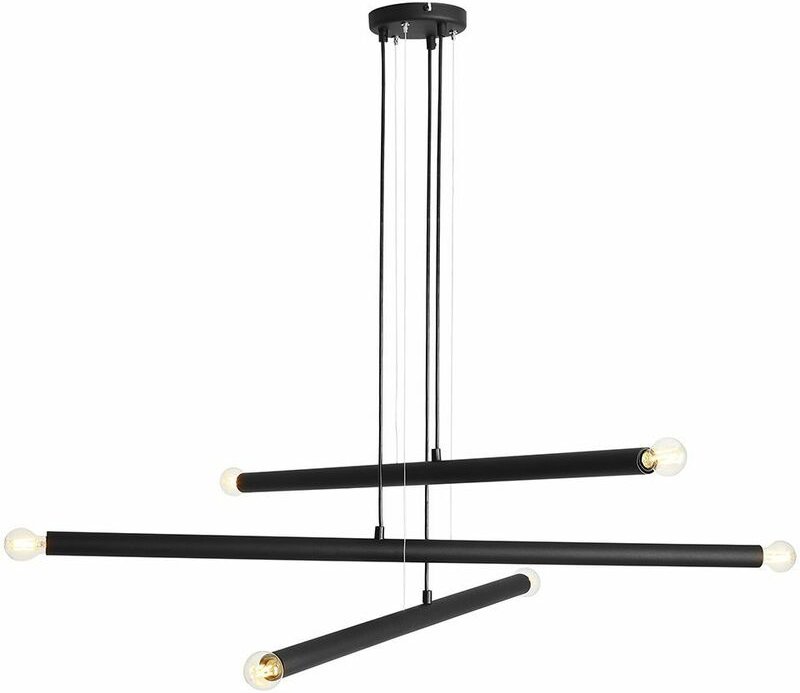 Thumbnail - Hängelampe E14 Schwarz Metall Modern Hängeleuchte