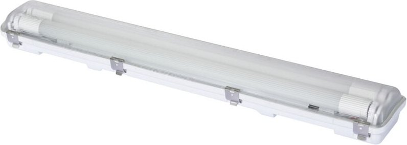 Sygonix - LED-Feuchtraum-Wannenleuchte T8 18 w Neutralweiß Grau