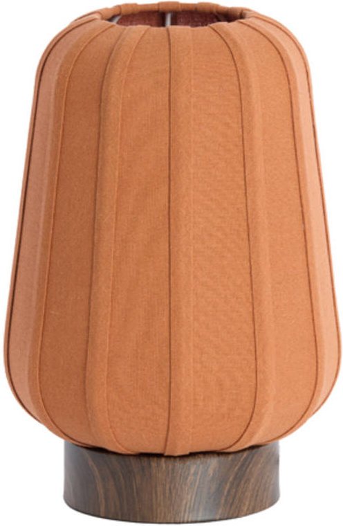 Tischlampe - Bibury - oranje - textil - - Light&living